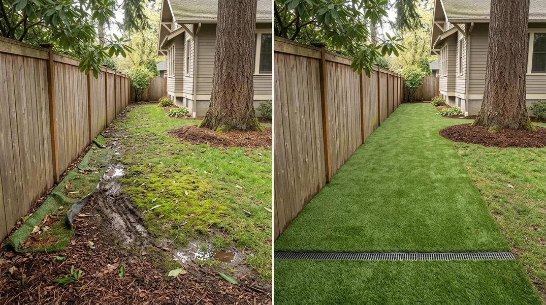 Result artificial grass installation in Portland - Portland Artificial Grass Installation